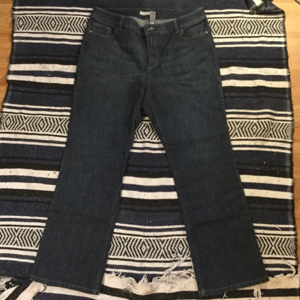 Chico’s Platinum Short Bootcut Jeans Sz 14